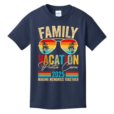 Family Vacation Punta Cana 2025 Kids T-Shirt