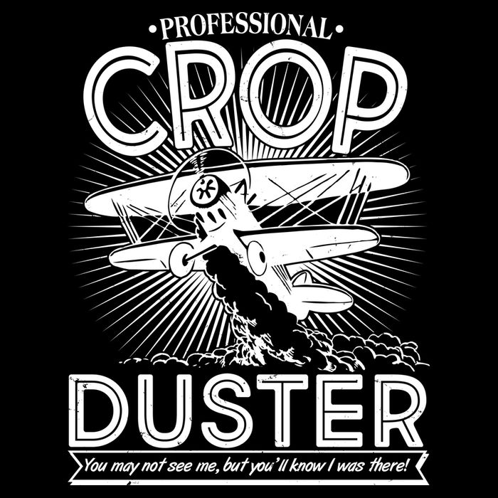 Funny Vintage Professional Crop Duster Cooling Performance Crew T-Shirt