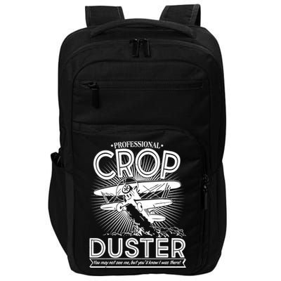 Funny Vintage Professional Crop Duster Impact Tech Backpack