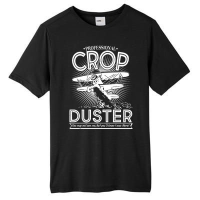 Funny Vintage Professional Crop Duster Tall Fusion ChromaSoft Performance T-Shirt