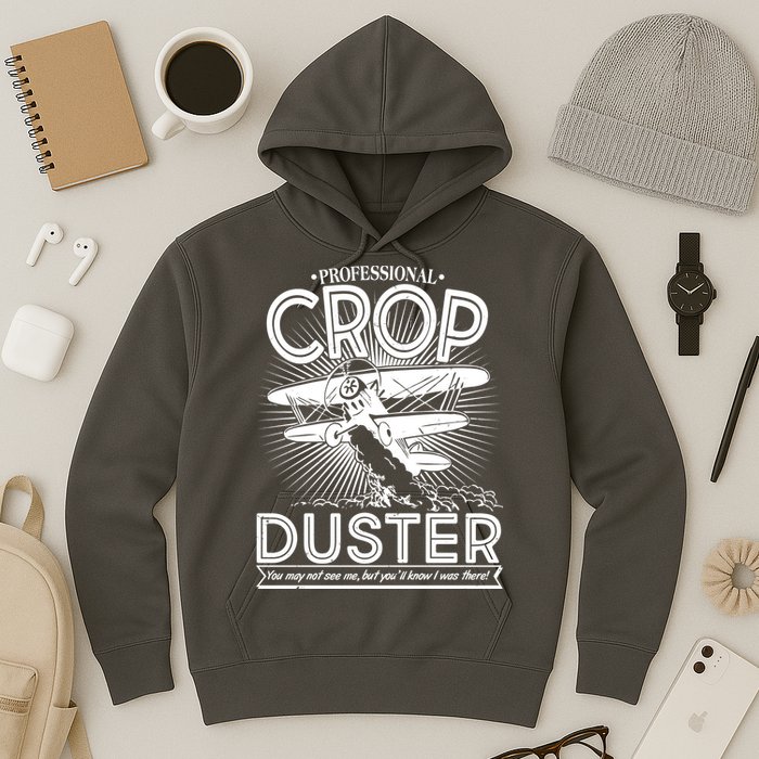 Funny Vintage Professional Crop Duster Hoodie