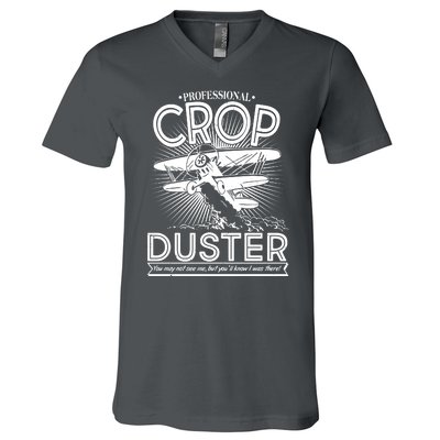 Funny Vintage Professional Crop Duster V-Neck T-Shirt