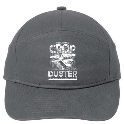 Funny Vintage Professional Crop Duster 7-Panel Snapback Hat