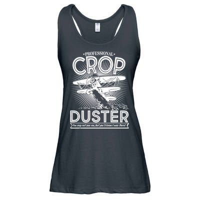 Funny Vintage Professional Crop Duster Ladies Essential Flowy Tank