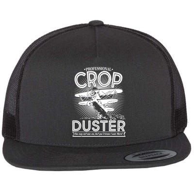 Funny Vintage Professional Crop Duster Flatbill Hat