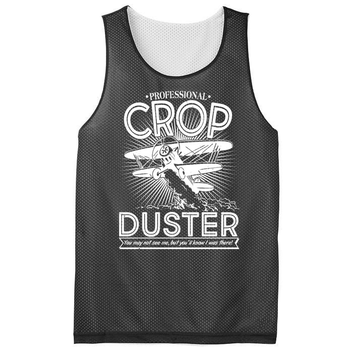 Funny Vintage Professional Crop Duster Mesh Reversible Basketball Jersey Tank