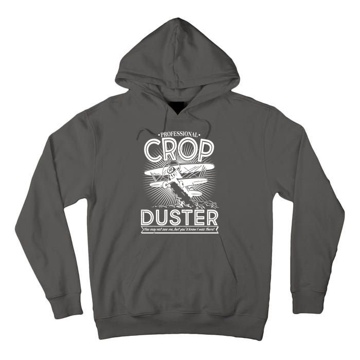 Funny Vintage Professional Crop Duster Tall Hoodie