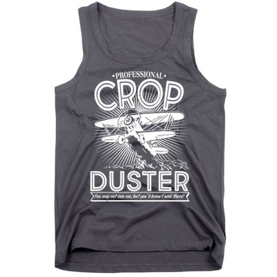 Funny Vintage Professional Crop Duster Tank Top