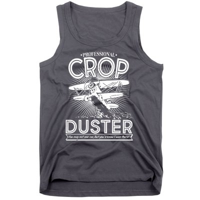 Funny Vintage Professional Crop Duster Tank Top