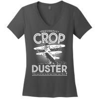 Funny Vintage Professional Crop Duster Women's V-Neck T-Shirt