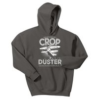 Funny Vintage Professional Crop Duster Kids Hoodie