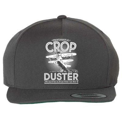 Funny Vintage Professional Crop Duster Wool Snapback Cap