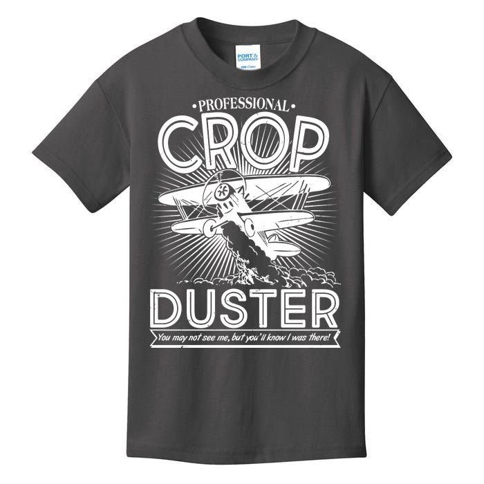 Funny Vintage Professional Crop Duster Kids T-Shirt