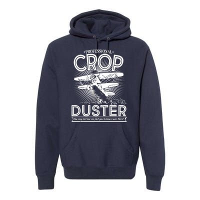 Funny Vintage Professional Crop Duster Premium Hoodie