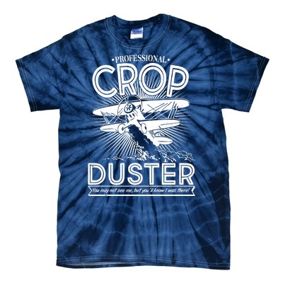 Funny Vintage Professional Crop Duster Tie-Dye T-Shirt