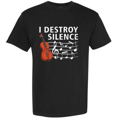 Funny Violin Player Art For Men Women Fiddle Violinist Garment-Dyed Heavyweight T-Shirt