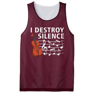 Funny Violin Player Art For Men Women Fiddle Violinist Mesh Reversible Basketball Jersey Tank