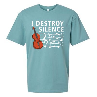 Funny Violin Player Art For Men Women Fiddle Violinist Sueded Cloud Jersey T-Shirt