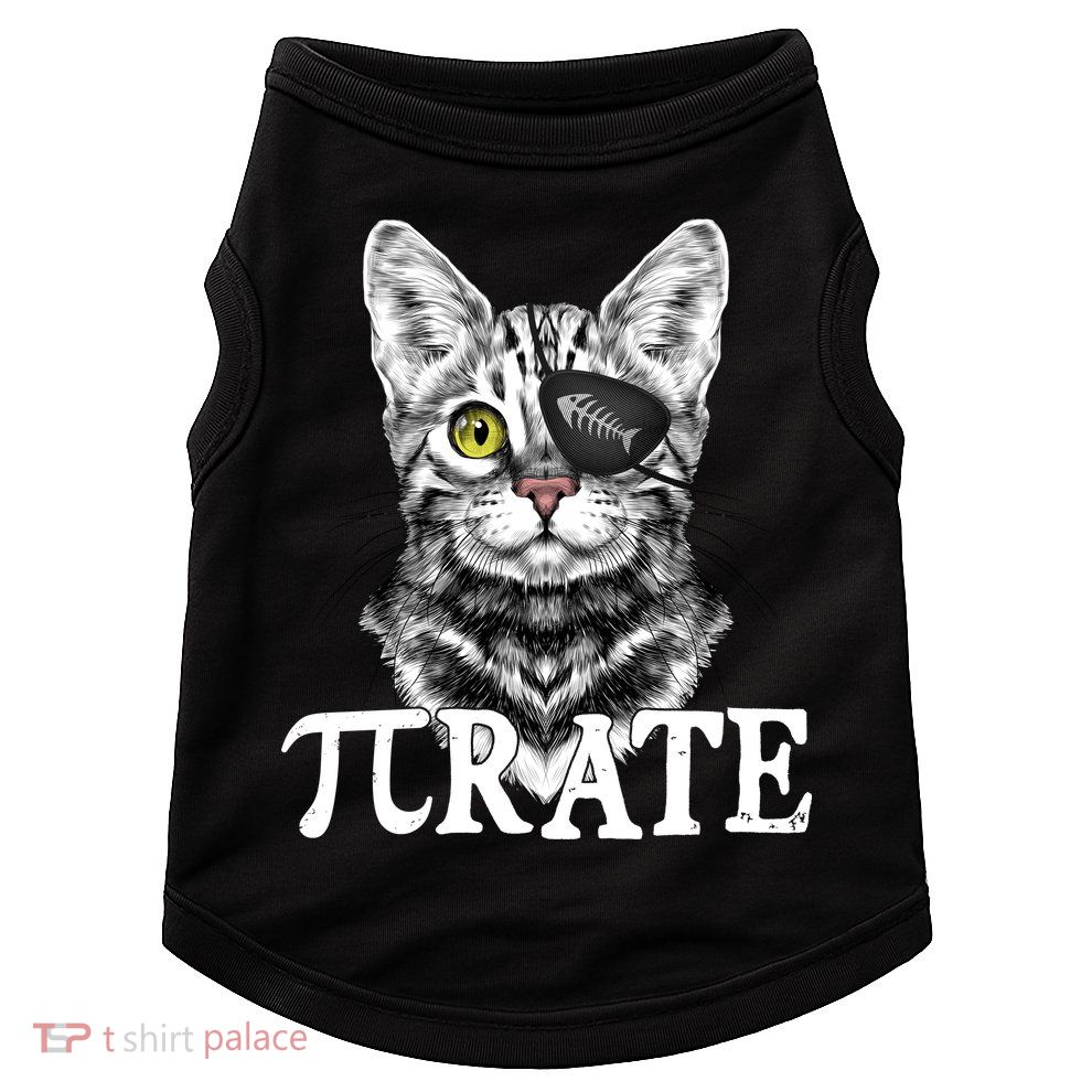 Funny Vintage Pi Day 314 PiRate Pirate Cat Doggie Tank