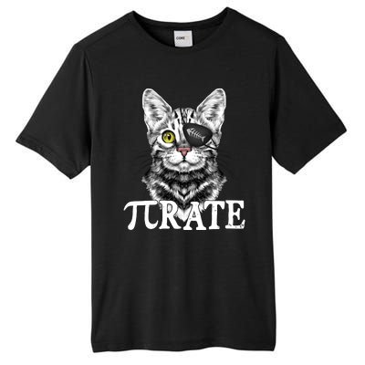 Funny Vintage Pi Day 314 PiRate Pirate Cat Tall Fusion ChromaSoft Performance T-Shirt