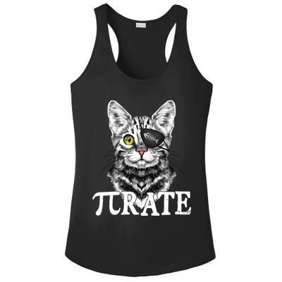Funny Vintage Pi Day 314 PiRate Pirate Cat Ladies PosiCharge Competitor Racerback Tank