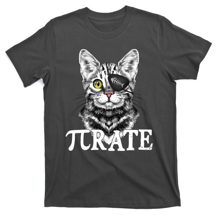 Funny Vintage Pi Day 314 PiRate Pirate Cat T-Shirt