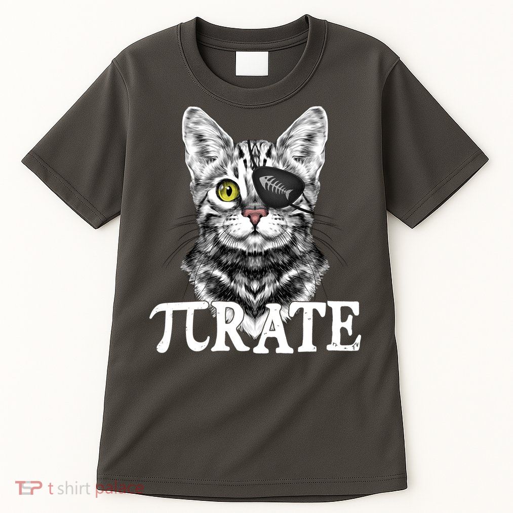 Funny Vintage Pi Day 314 PiRate Pirate Cat Tall T-Shirt