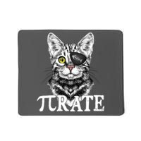 Funny Vintage Pi Day 314 PiRate Pirate Cat Mousepad