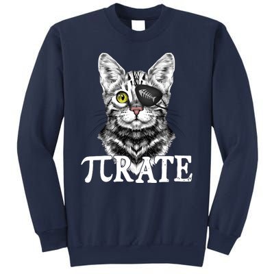 Funny Vintage Pi Day 314 PiRate Pirate Cat Sweatshirt