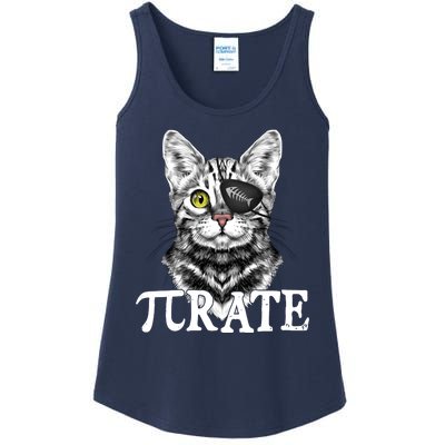 Funny Vintage Pi Day 314 PiRate Pirate Cat Ladies Essential Tank