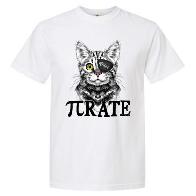 Funny Vintage Pi Day 314 PiRate Pirate Cat Garment-Dyed Heavyweight T-Shirt