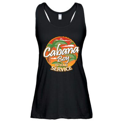 Fun Vacation Party Outfit I Cabana Boy At Your Service Ladies Essential Flowy Tank