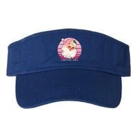 Funny Vintage Pink Santa Claus Pink Christmas Design Meaningful Gift Valucap Bio-Washed Visor