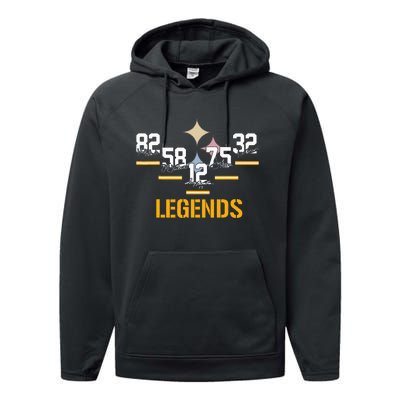 Football Vintage Pittsburgh Legends Signatures Performance Fleece Hoodie