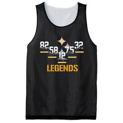 Football Vintage Pittsburgh Legends Signatures Mesh Reversible Basketball Jersey Tank