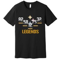 Football Vintage Pittsburgh Legends Signatures Premium T-Shirt