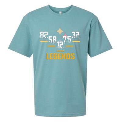 Football Vintage Pittsburgh Legends Signatures Sueded Cloud Jersey T-Shirt