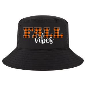 Fall Vibes Plaid October Cool Comfort Performance Bucket Hat