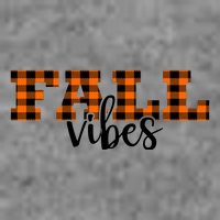 Fall Vibes Plaid October Women's V-Neck T-Shirt