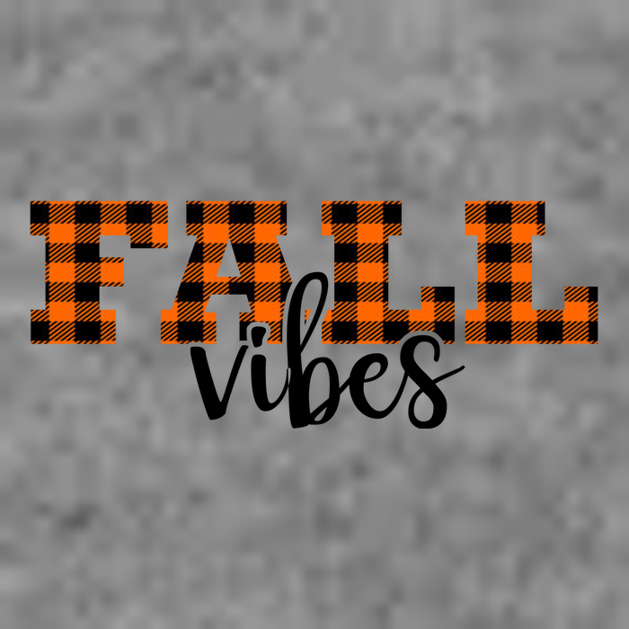 Fall Vibes Plaid October Women's V-Neck T-Shirt