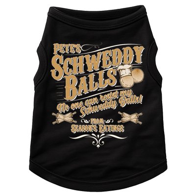 Funny Vintage Pete's Schweddy Balls Doggie Tank