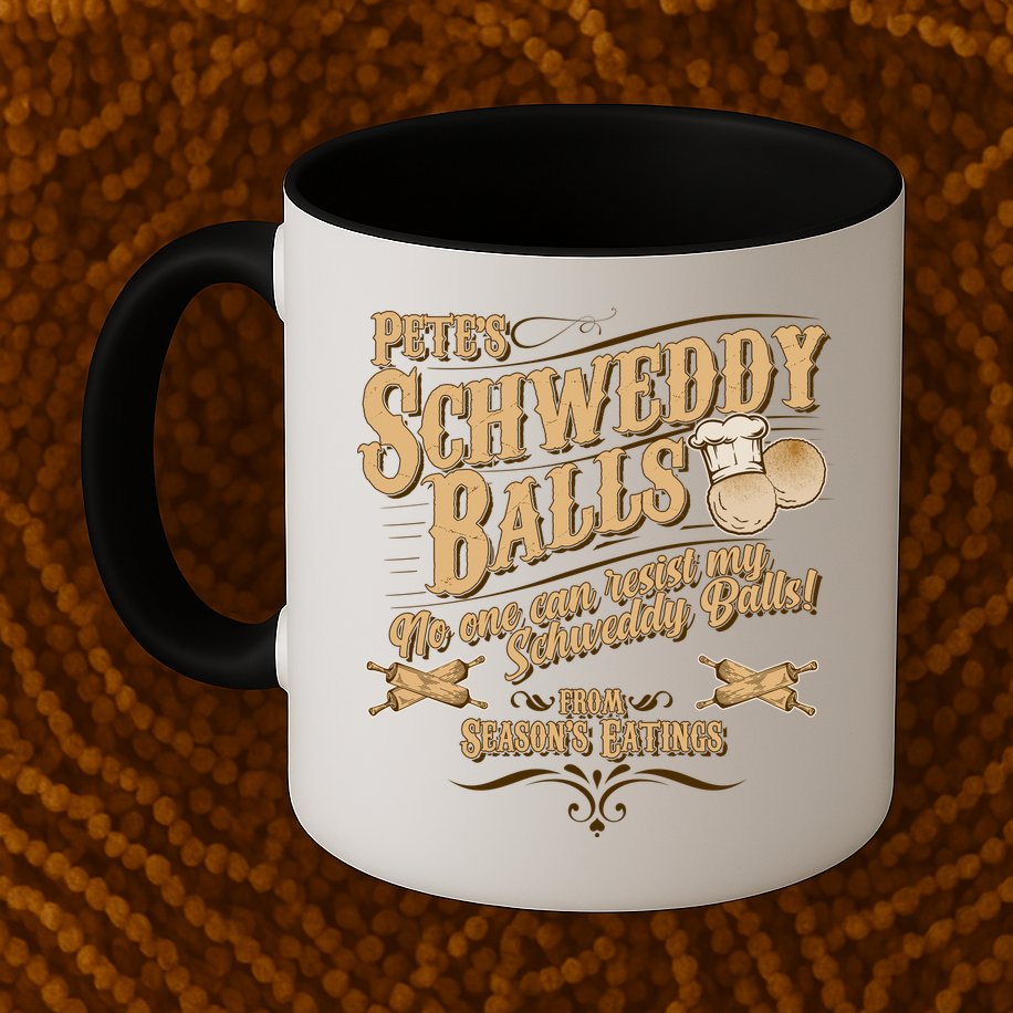 Funny Vintage Pete's Schweddy Balls Mug