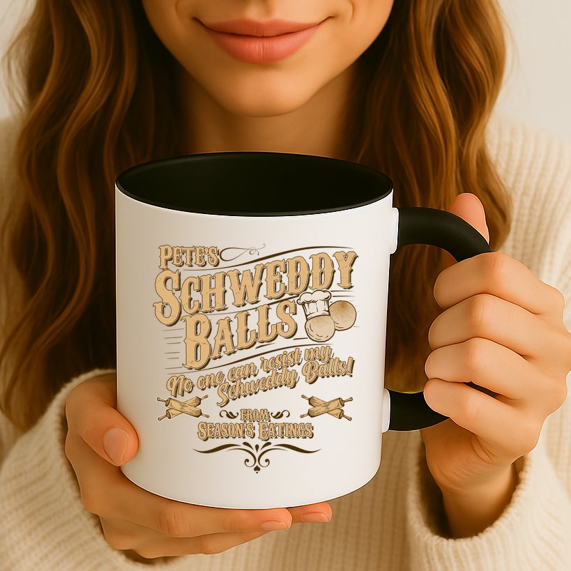 Funny Vintage Pete's Schweddy Balls Mug