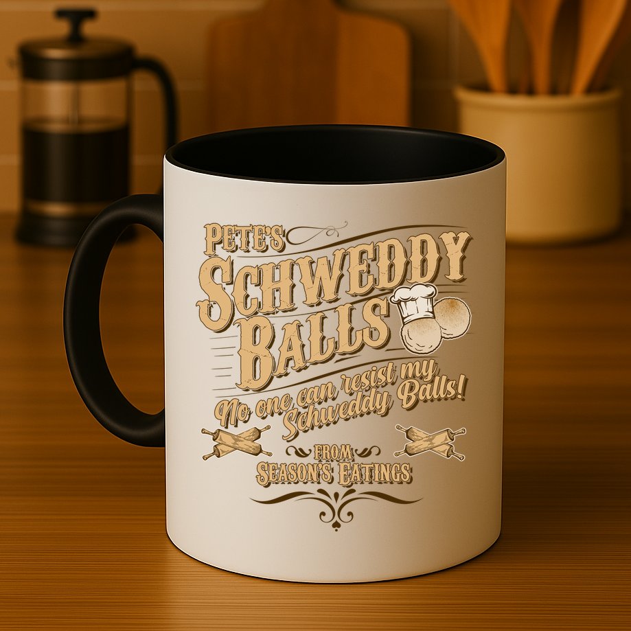 Funny Vintage Pete's Schweddy Balls Mug