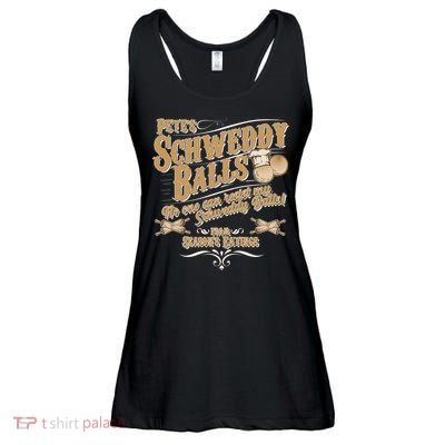 Funny Vintage Pete's Schweddy Balls Ladies Essential Flowy Tank