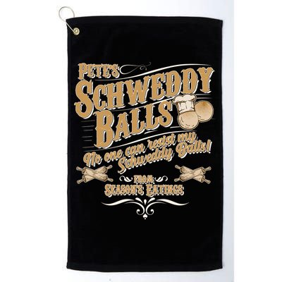 Funny Vintage Pete's Schweddy Balls Golf Towel