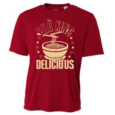 Funny Vintage PHO King Delicious Cooling Performance Crew T-Shirt