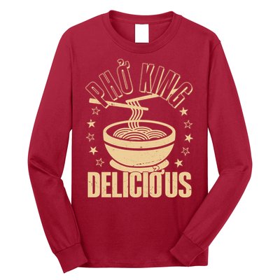 Funny Vintage PHO King Delicious Long Sleeve Shirt