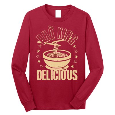 Funny Vintage PHO King Delicious Long Sleeve Shirt