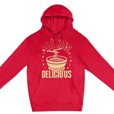 Funny Vintage PHO King Delicious Premium Pullover Hoodie